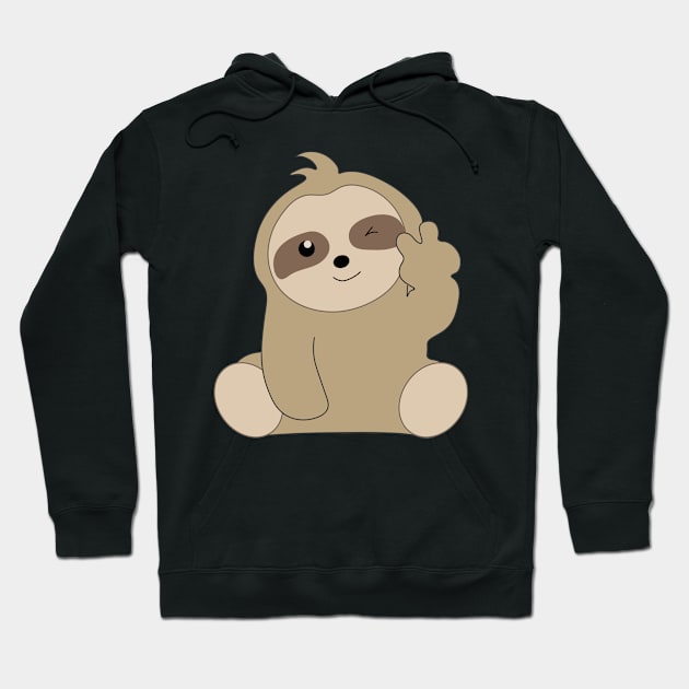 sloth Hoodie by Flow Space